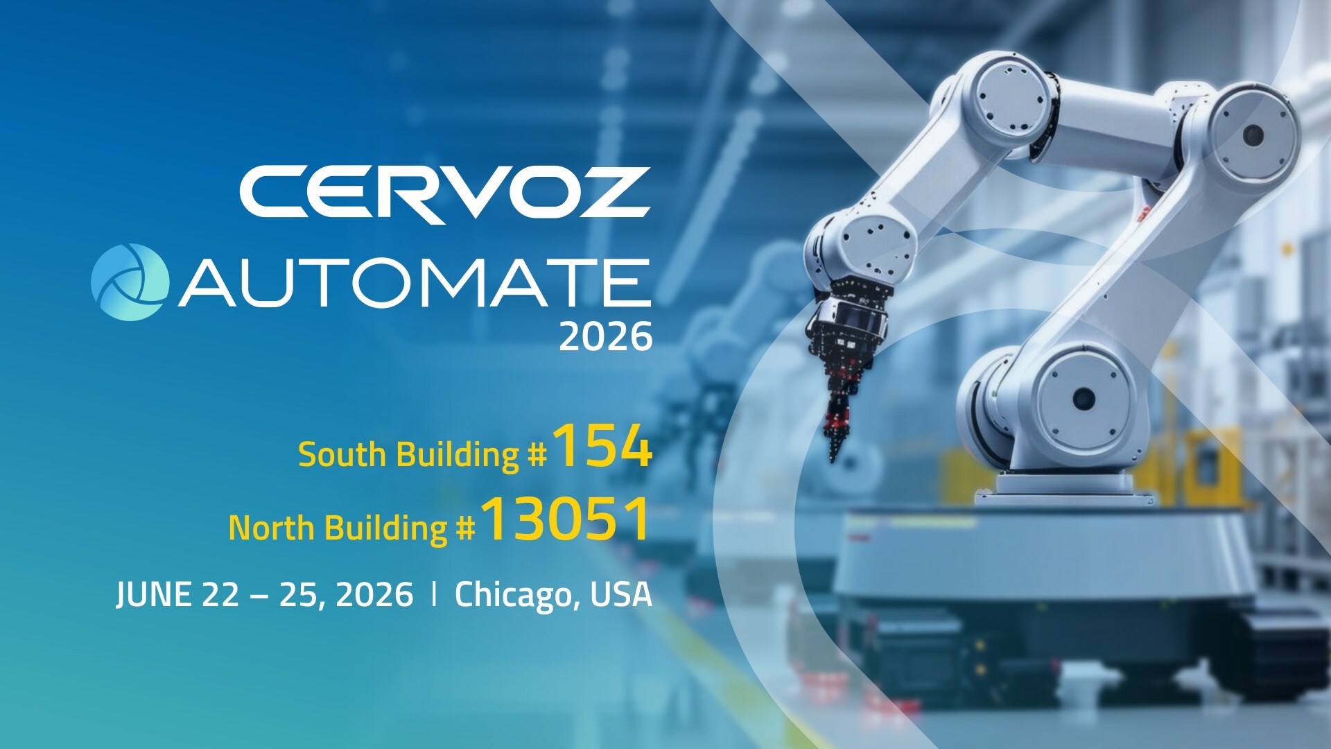 cervoz-at-automate-2026:-industrial-storage-and-connectivity-solutions-for-ai-driven-automation