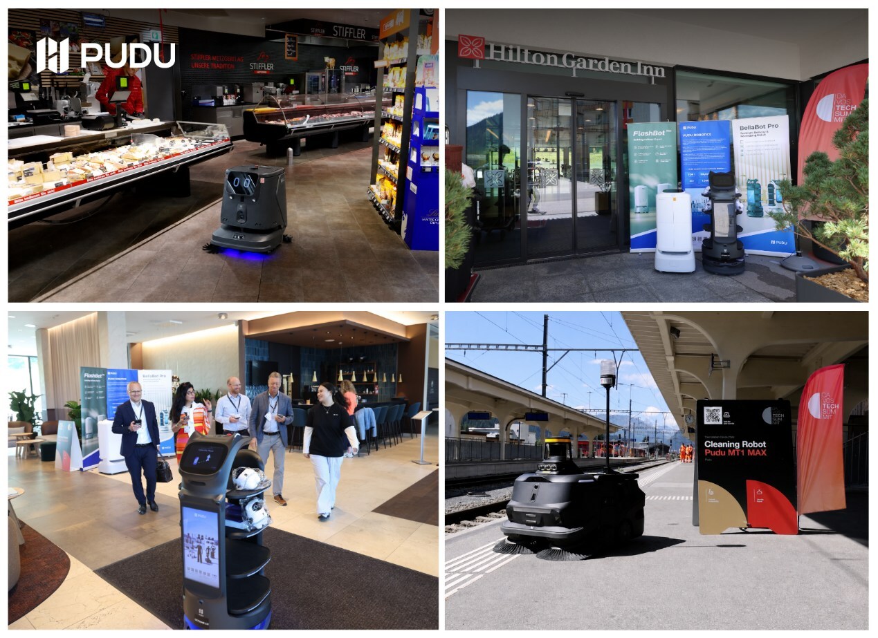 Pudu Robotics bringt physische KI im Rahmen der „Robot City” des Davos Tech Summit in den Alltag