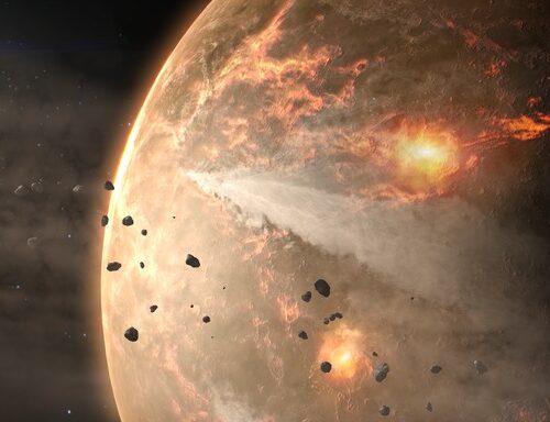 The missing 500 million: Cosmic bombardment melted Earth’s first crust