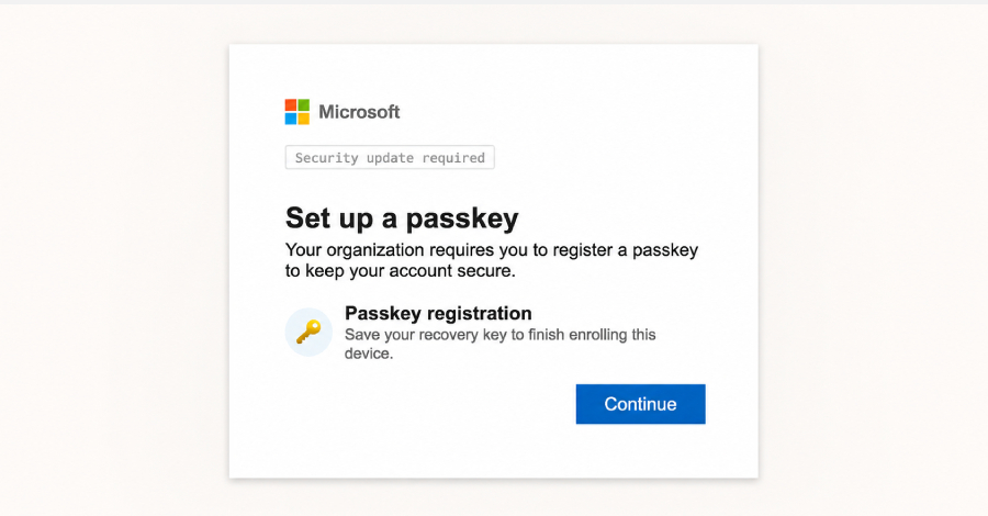 hackers-use-fake-microsoft-entra-passkey-enrollment-to-gain-microsoft-365-access