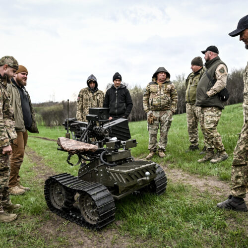 Ukrainian drones deliver robots directly into battle by sea and air
