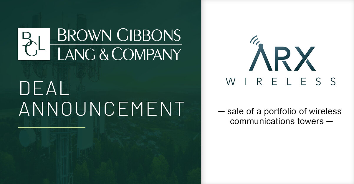 bgl-advises-arx-wireless-on-the-sale-of-a-wireless-communications-tower-portfolio