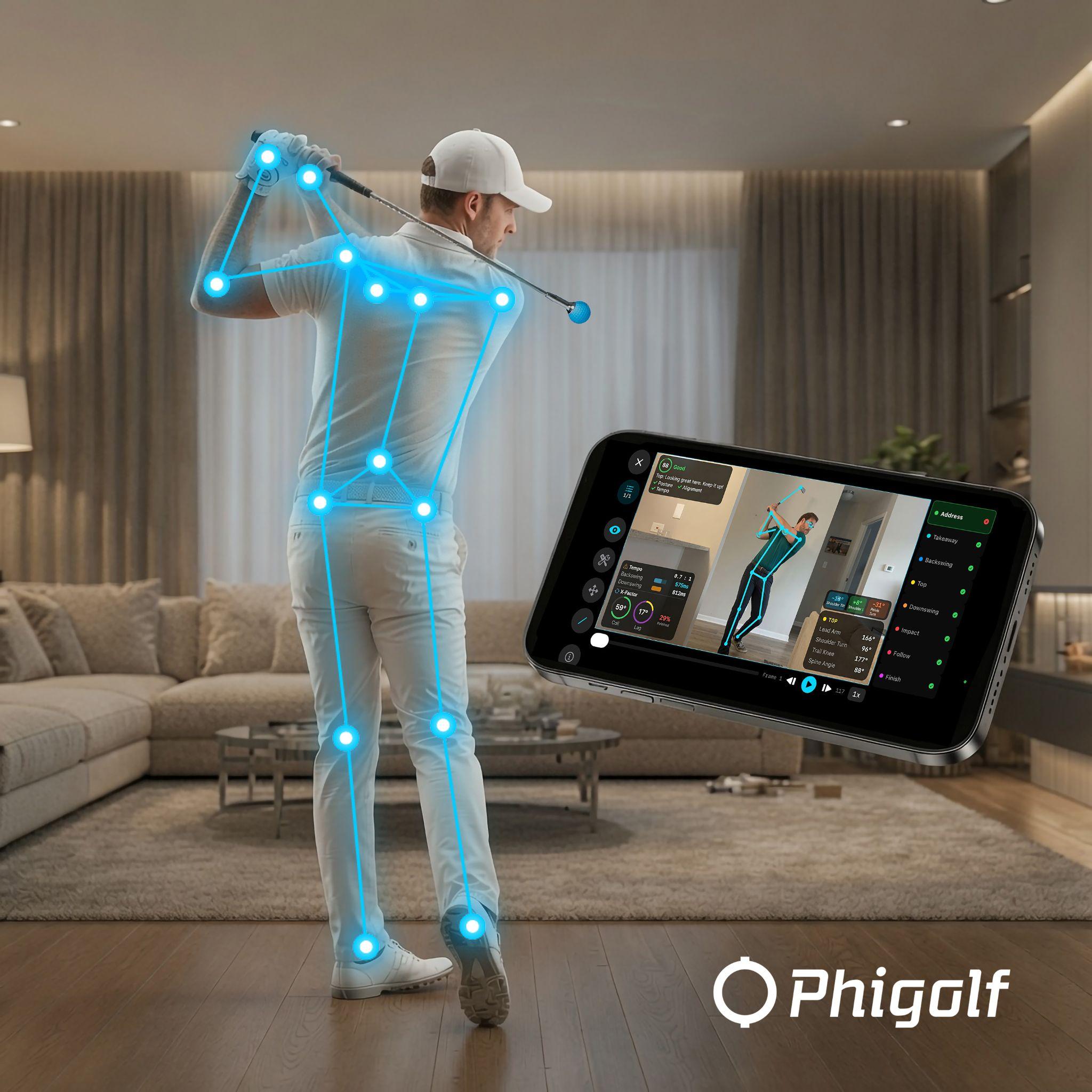 phigolf-introduces-caddytrack-ai-for-smartphone-based-golf-swing-analysis