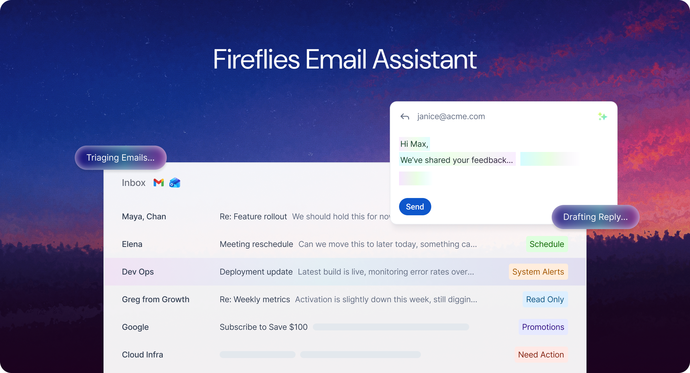 fireflies.ai-launches-email-assistant,-bringing-the-ai-millions-rely-on-for-meetings-to-the-inbox