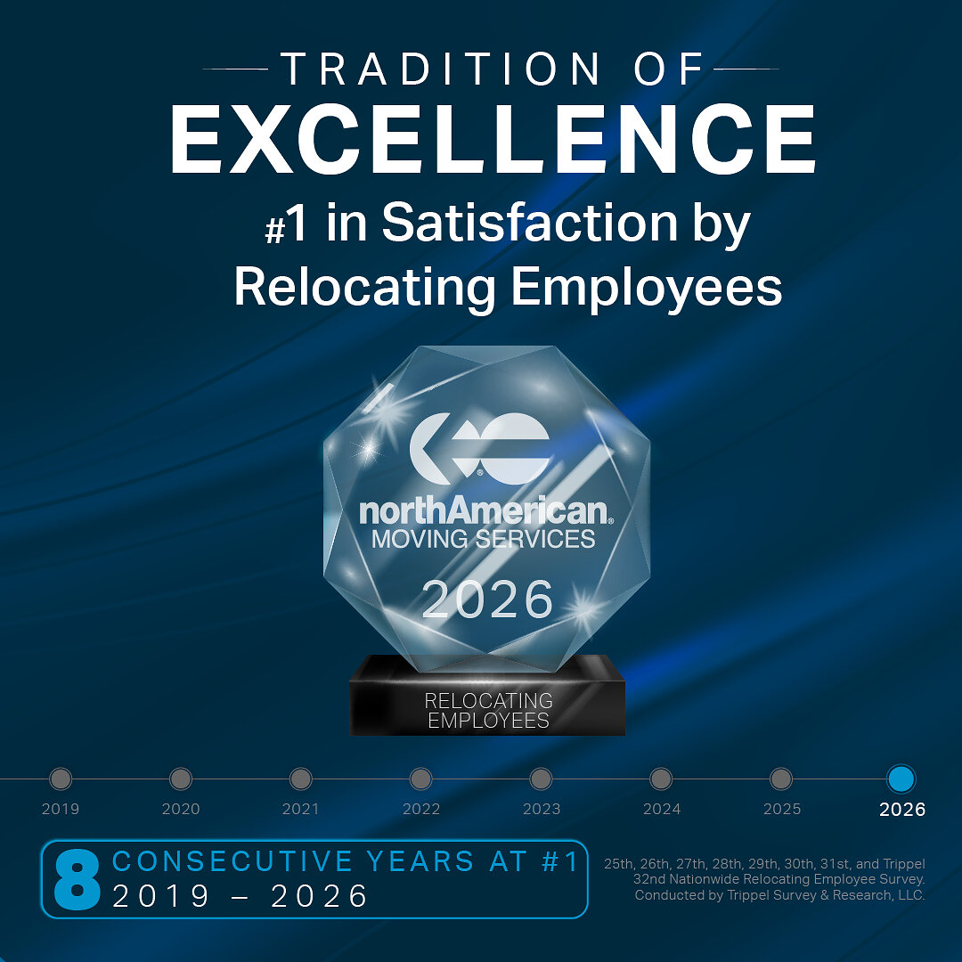 North American Van Lines Rated #1 in Satisfaction by Relocated Employees for Eighth Straight Year