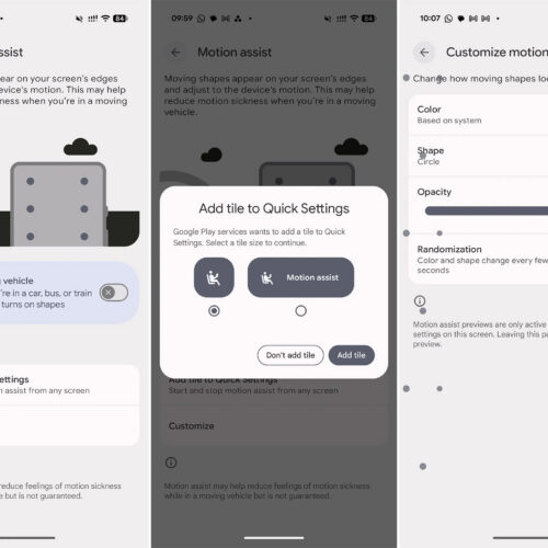 Google’s anti-nausea Motion Assist dots finally rolling out on Android