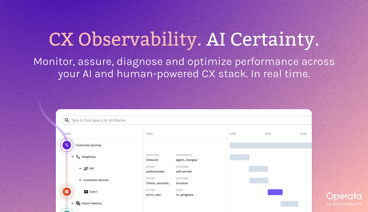 Operata deepens Observability across AI to human agents – launching the control layer for CX
