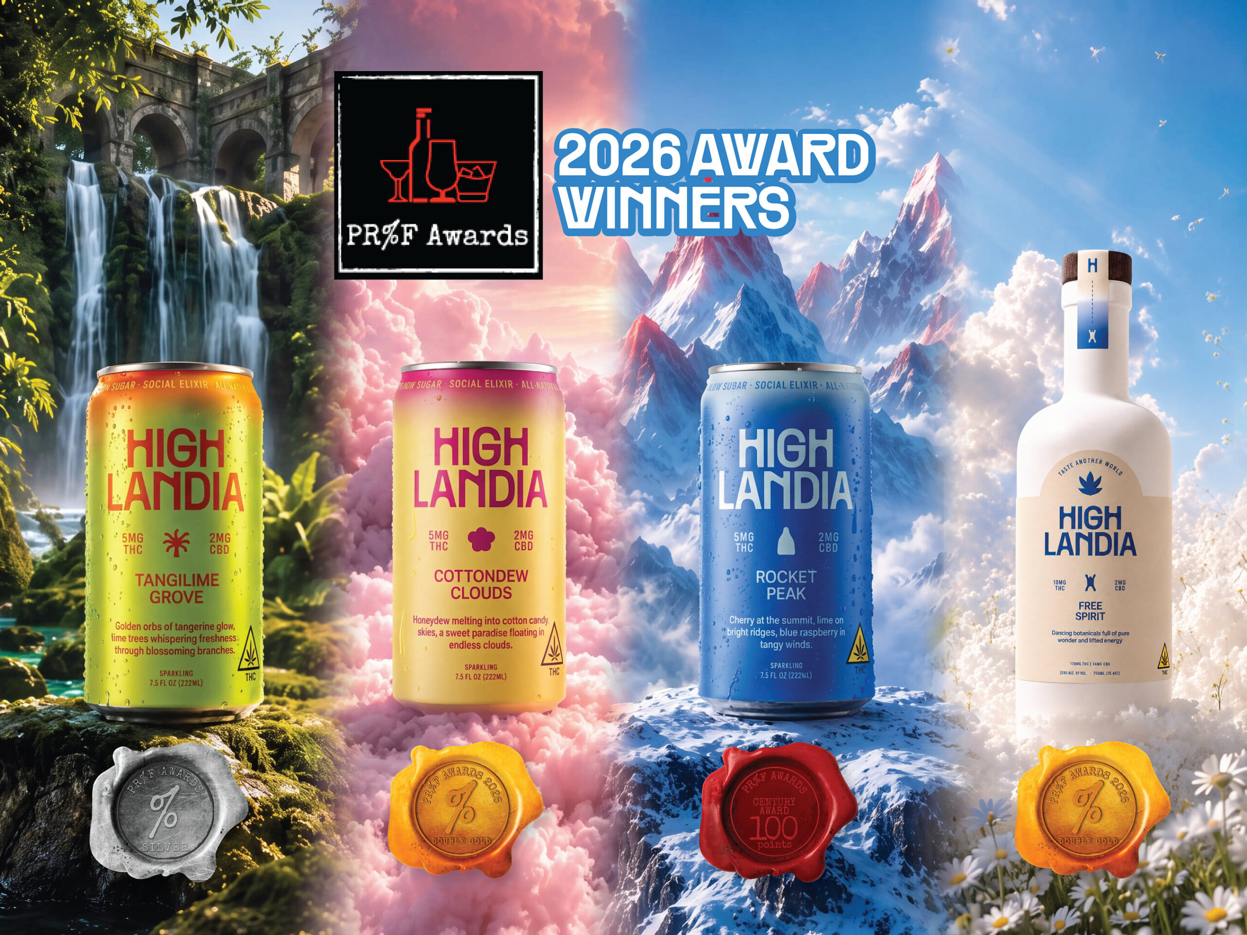 highlandia-soars-to-best-in-show,-leads-four-medal-sweep-at-2026-summer-pr%f-awards-as-brand-launches-two-new-thc-elixirs