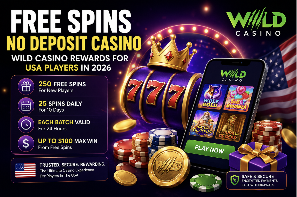 no-deposit-bonus-casino-2026-|-wild-casino-launches-200-free-spins-no-deposit-bonus