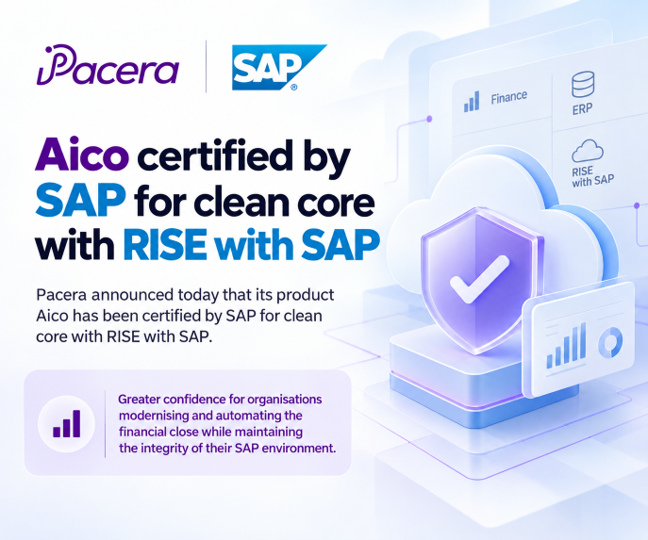 Aico by Pacera Achieves SAP®-certified for Clean Core with RISE with SAP