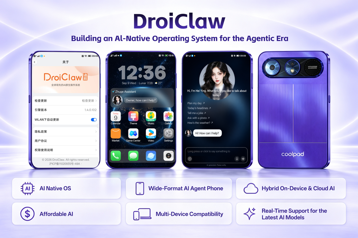 shanghai-droi-technology-unveils-droiclaw-3-and-wide-format-agentic-smartphone-at-rmb-999