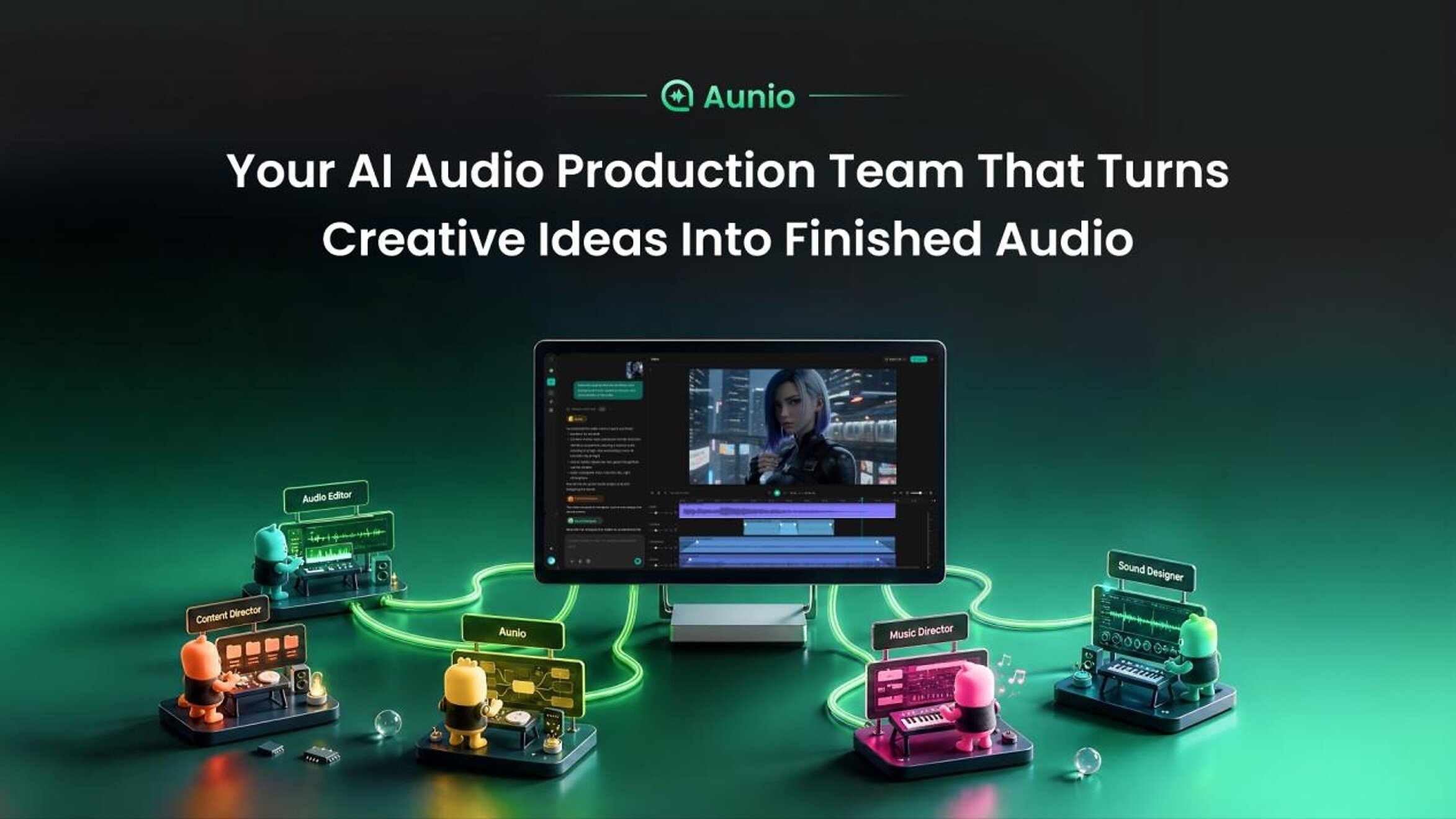 finevoice-launches-aunio,-an-ai-audio-production-agent-for-end-to-end-audio-creation