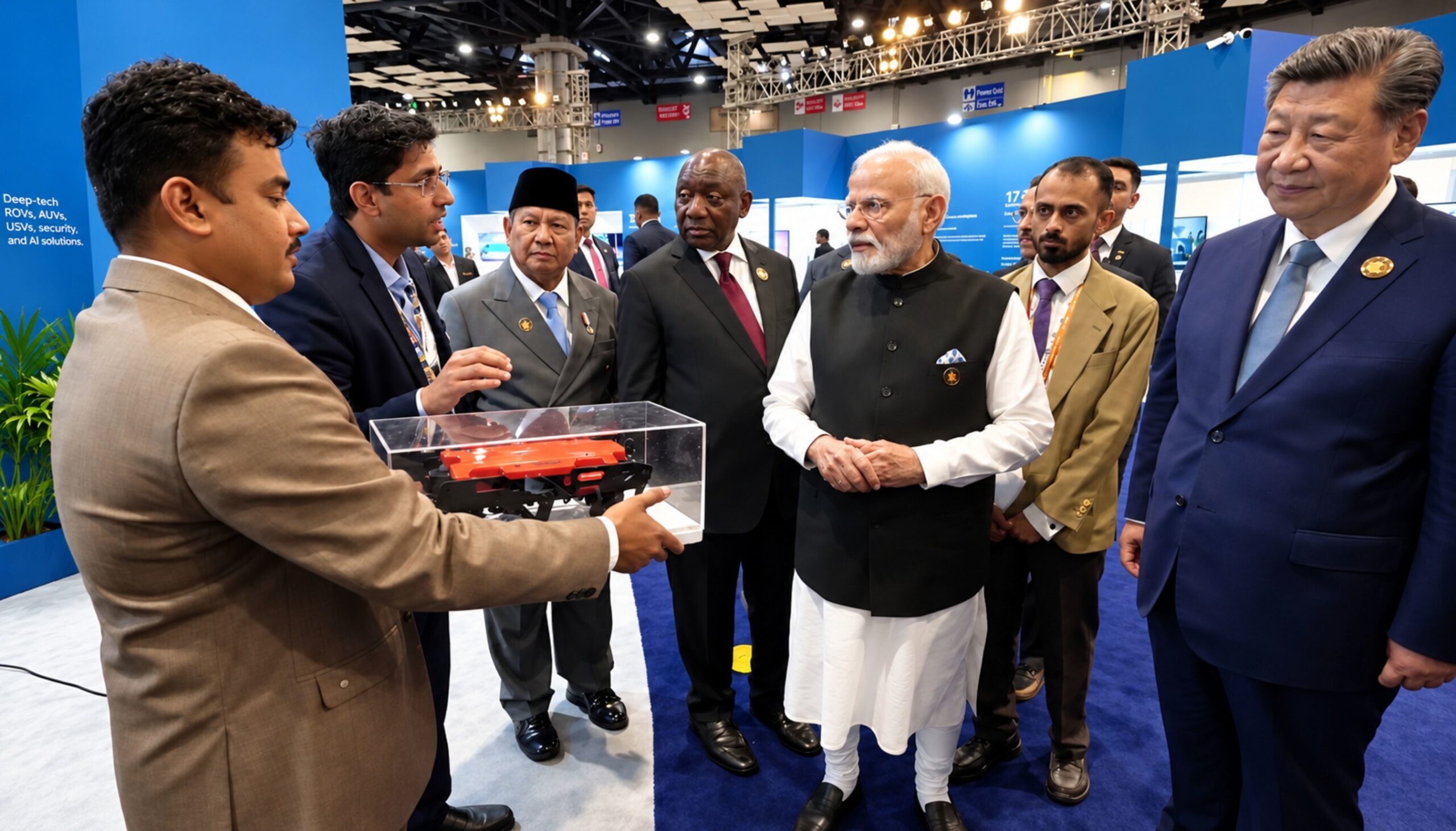 eyerov:-una-empresa-emergente-india-de-tecnologia-avanzada-presenta-sus-drones-submarinos-a-lideres-mundiales