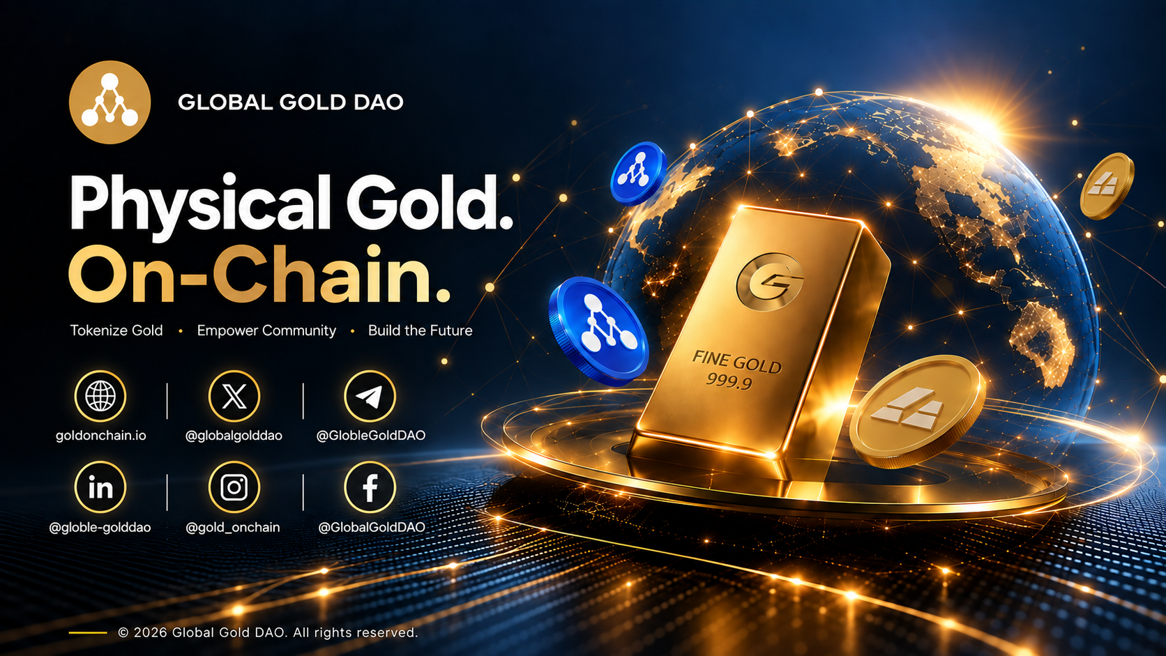 GGD (Global Gold DAO) Launches Tokenized Physical Gold Ecosystem on BNB Chain