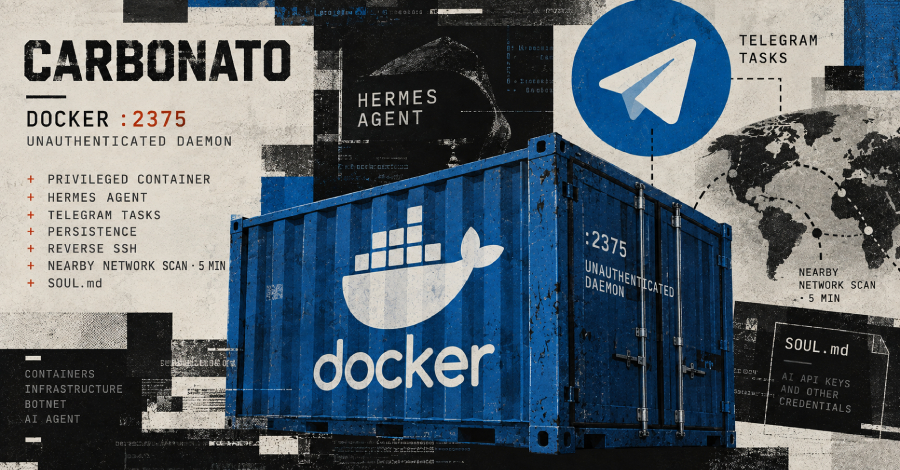 carbonato-botnet-compromises-docker-hosts-to-deploy-telegram-controlled-hermes-ai-agent