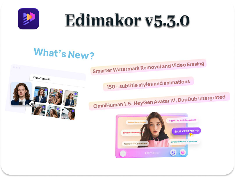 edimakor-v53.0-introduces-smarter-watermark-removal,-video-translation,-ai-avatar-&-lut-filters