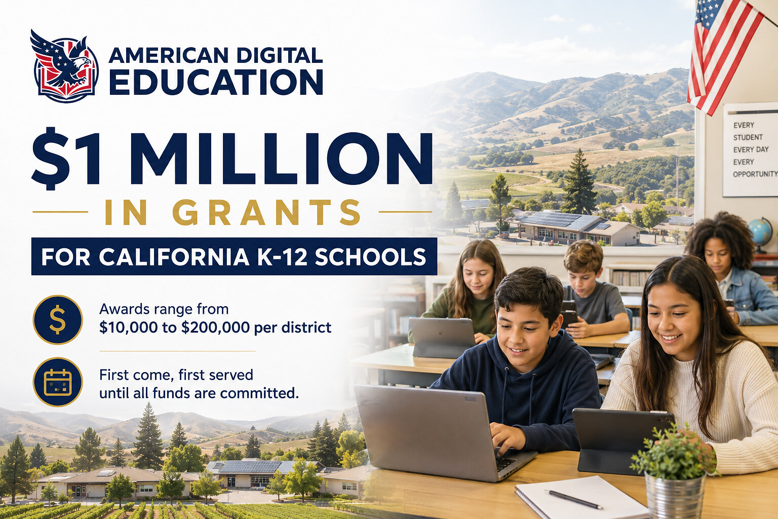 american-digital-education-launches-$1-million-grant-program-for-california-k-12-schools