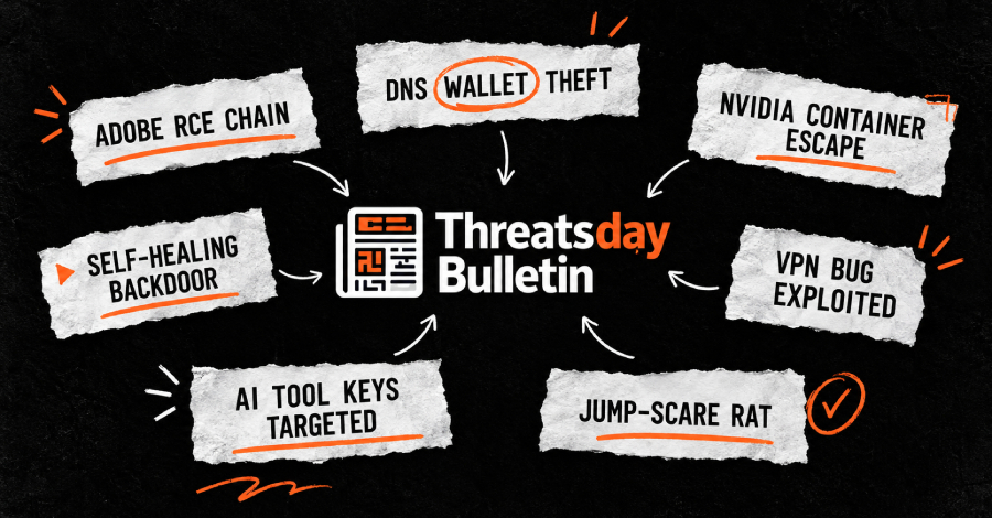 threatsday:-adobe-rce,-dns-wallet-theft,-nvidia-container-escape,-self-healing-backdoor-+-23-more