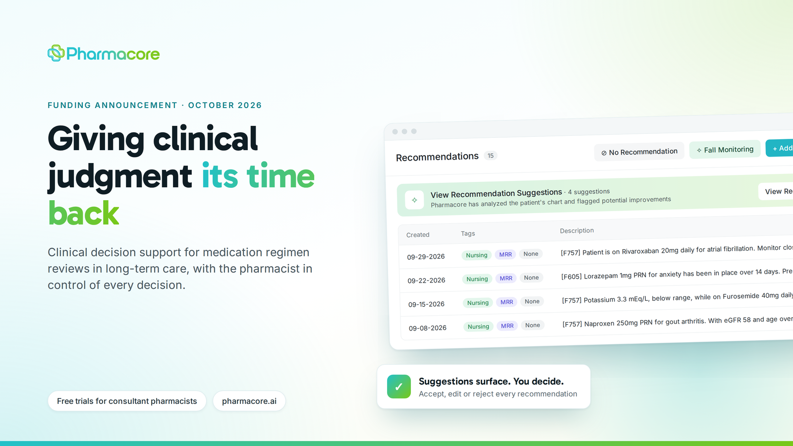 pharmacore-secures-funding-to-improve-medication-regimen-reviews-in-long-term-care