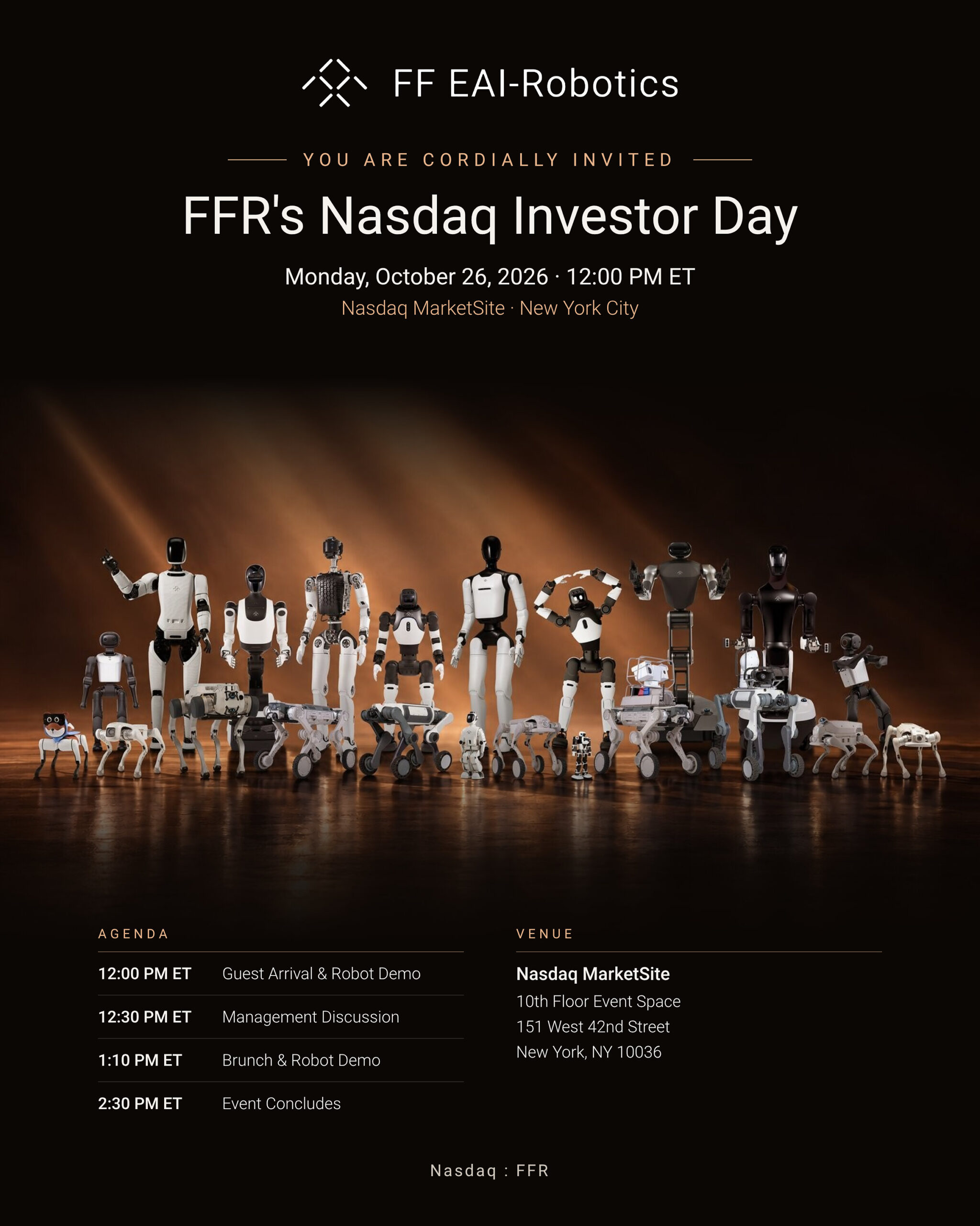ff-eai-robotics-ecosystem-inc-announces-details-for-its-listing-ceremony-and-nasdaq-investor-day,-taking-place-on-monday,-oct.-26,-at-nasdaq’s-marketsite-in-nyc