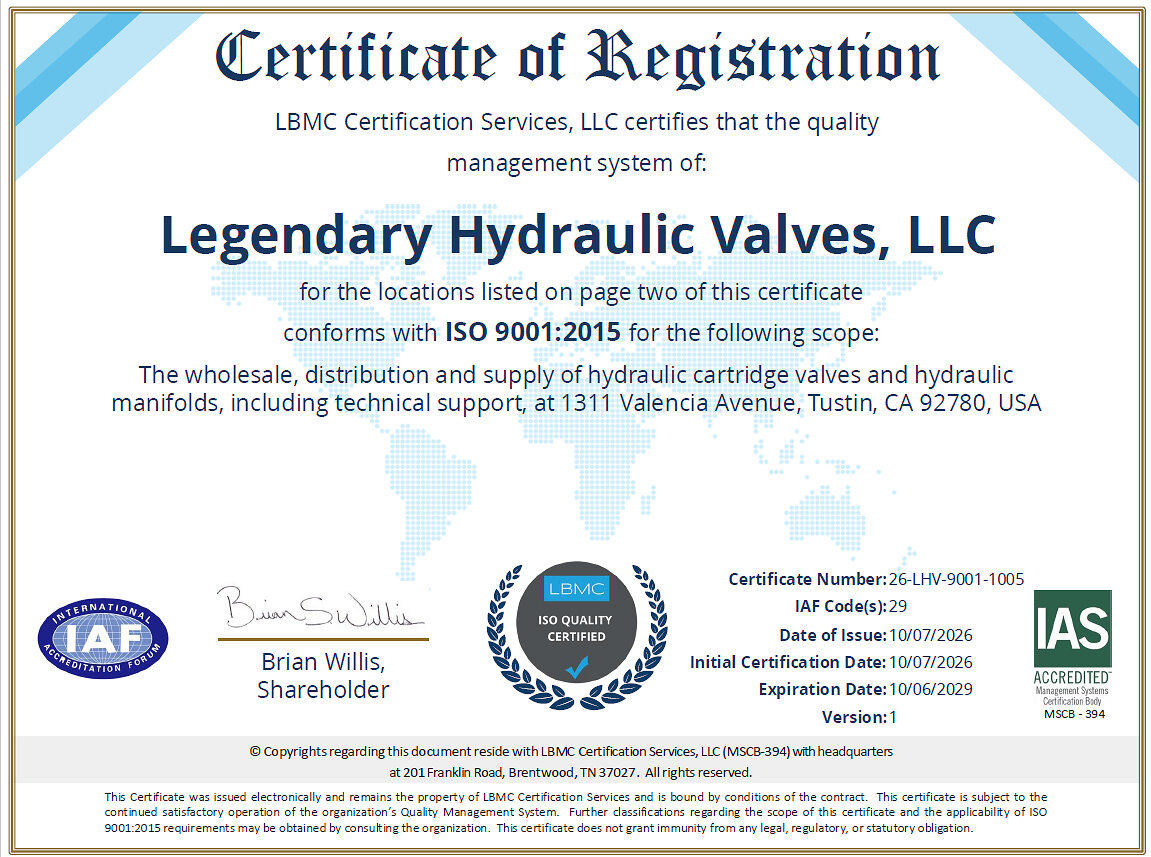 legendary-hydraulic-valves,-llc-achieves-iso-9001:2015-certification