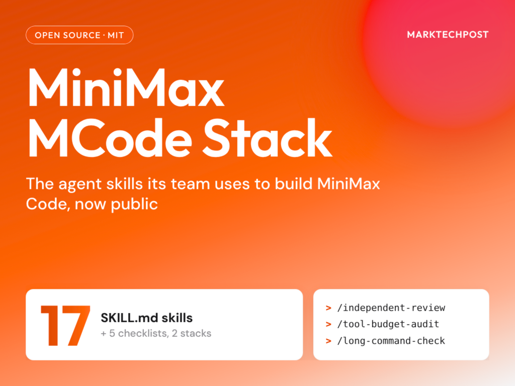MiniMax Open-Sources MCode Stack: 15 Agent Skills Its Coding Team Uses Daily